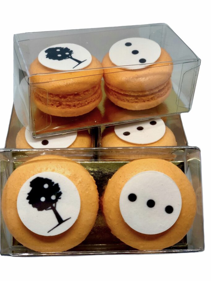 Macarons met logo